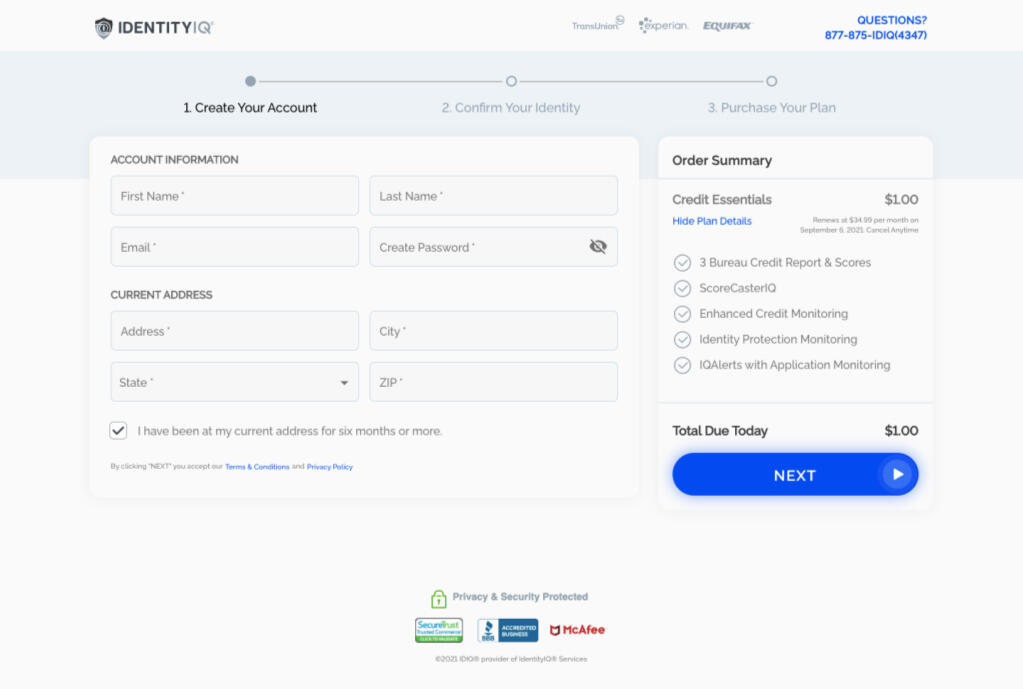 IdentityIQ $1 Trial